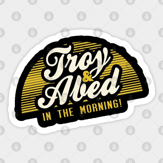 Troy and Abed in the Morning! Sticker by neillvictoria